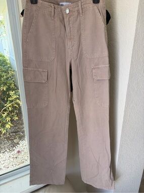 Zara cargo Jeans women’s size 2 light  brown